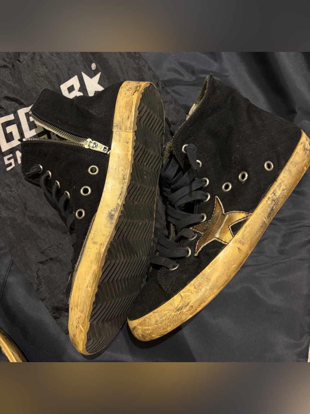 Golden Goose vintage Francy high top with gold stars